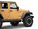 Jeep Licensed by RedRock Jeep Paw Side Logo; Silver (87-18 Jeep Wrangler YJ, TJ & JK)