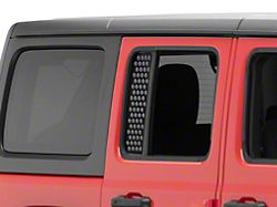 SEC10 Small Punched Rear Window Decal; Gloss Black (18-23 Jeep Wrangler JL)