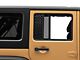 SEC10 Small Punched Rear Window Decal; Gloss Black (07-18 Jeep Wrangler JK)