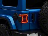 OEM Style Tail Light; Chrome Housing; Red Clear Lens; Driver Side (18-26 Jeep Wrangler JL w/ Factory LED Tail Lights & w/o Blind Spot)