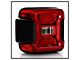 OEM Style Tail Light; Chrome Housing; Red Clear Lens; Driver Side (18-24 Jeep Wrangler JL w/ Factory LED Tail Lights & w/o Blind Spot)