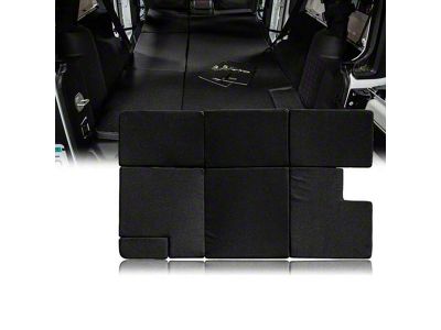 Premium Portable Sleeping Pad Cushion; Black (07-18 Jeep Wrangler JK 4-Door)