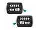 5x7-Inch LED Headlights with White DRL and Sequential Amber Arrow Turn Signals; Black Housing; Clear Lens (84-01 Jeep Cherokee XJ)