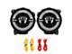 Crystal Series LED Headlights with Dual Halo Ring; Black Housing; Clear Lens (20-24 Jeep Gladiator JT w/ Factory Halogen Headlights)