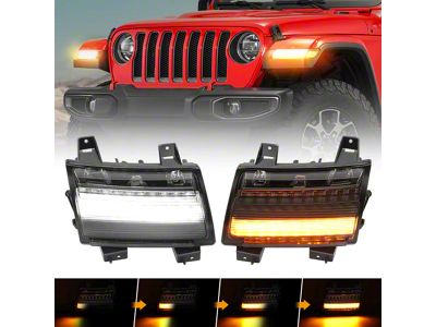 Sequential LED Turn Signal Lights (20-24 Jeep Gladiator JT w/ Factory Halogen Light Package)