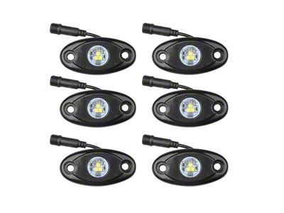 LED Rock Lights; White (Universal; Some Adaptation May Be Required)