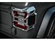 Awaken Series Tail Light Covers; Silver (18-24 Jeep Wrangler JL w/ Factory Halogen Tail Lights)