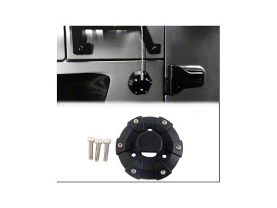 Engraver Series ABS Antenna Base Cover; Black (20-23 Jeep Gladiator JT)