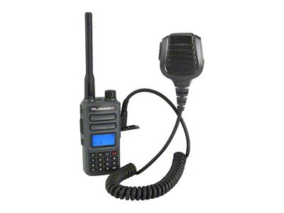 Rugged Radios GMR2 GMRS and FRS Two Way Handheld Radio with Hand Mic