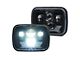 5x7-Inch LED Headlights with DRL and Turn Signals; Black Housing; Clear Lens (84-01 Jeep Cherokee XJ)