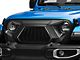 Angry Series Grille with Daytime Running Lights and Turn Signals; Matte Black (18-24 Jeep Wrangler JL)