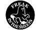 Freak in The Sheets with Funny Ghost Spare Tire Cover; Black (76-18 Jeep CJ7, Wrangler YJ, TJ & JK)
