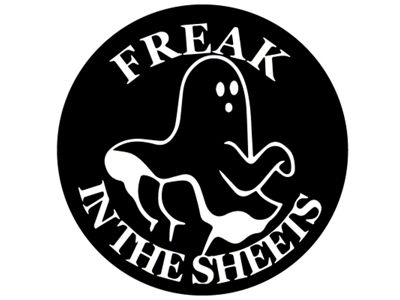 Freak in The Sheets with Funny Ghost Spare Tire Cover; Black (76-18 Jeep CJ7, Wrangler YJ, TJ & JK)