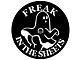 Freak in The Sheets with Funny Ghost Spare Tire Cover with Camera Cutout; Black (18-24 Jeep Wrangler JL)