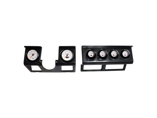 Dash Panel with Concourse Series White Electric Gauges; Carbon Fiber (87-95 Jeep Wrangler YJ)