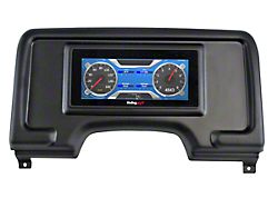 Holley 6.86-Inch Dash Panel; Matte Black (97-06 Jeep Wrangler TJ)