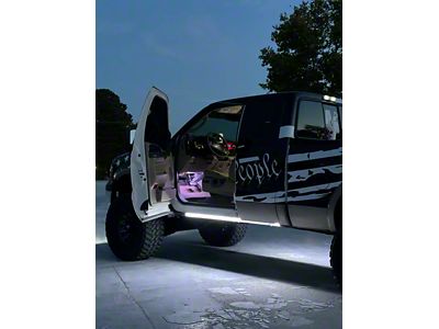 Black Flag Lighting Running Board / Side Step LED Switchback Strips; 60-Inch Strips (Universal; Some Adaptation May Be Required)