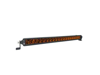 Vivid Lumen Industries Wired Series 20-Inch Single Row Straight LED Light Bar; Combo Beam; Amber (Universal; Some Adaptation May Be Required)