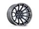 Fuel Wheels Fusion Forged Burn Gloss Black Brushed Dark Tinted Clear Wheel; 20x10 (20-24 Jeep Gladiator JT)