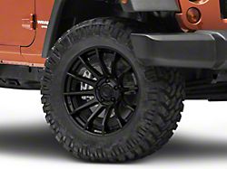 Fuel Wheels Fusion Forged Burn Matte Black with Gloss Black Lip Wheel; 20x10 (20-23 Jeep Gladiator JT)