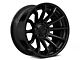 Fuel Wheels Fusion Forged Burn Matte Black with Gloss Black Lip Wheel; 22x10 (07-18 Jeep Wrangler JK)