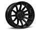 Fuel Wheels Fusion Forged Burn Matte Black with Gloss Black Lip Wheel; 22x10 (18-24 Jeep Wrangler JL)