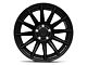 Fuel Wheels Fusion Forged Burn Matte Black with Gloss Black Lip Wheel; 22x12 (07-18 Jeep Wrangler JK)