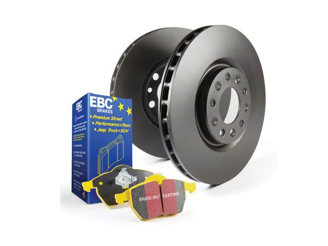 EBC Brakes Stage 13 Yellowstuff Brake Rotor and Pad Kit; Rear (18-24 Jeep Wrangler JL w/ 342mm Rear Rotors)