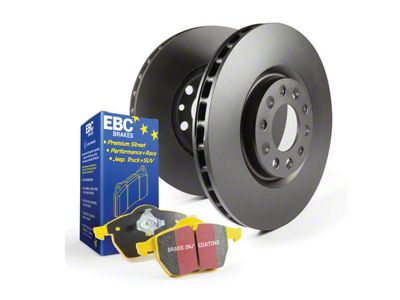 EBC Brakes Stage 13 Yellowstuff Brake Rotor and Pad Kit; Rear (18-23 Jeep Wrangler JL w/ 342mm Rear Rotors)