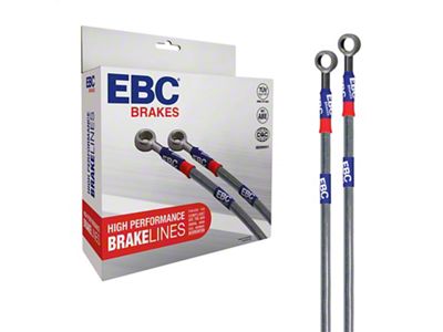 EBC Brakes Stainless Braided Brake Lines; Front and Rear (82-86 Jeep CJ7)