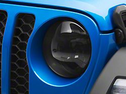 RedRock Headlight Covers; Smoked (18-26 Jeep Wrangler JL)