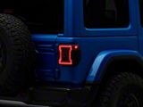 RedRock Tail Light Covers; Smoked (18-26 Jeep Wrangler JL w/ Factory LED Tail Lights)