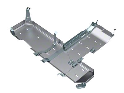Artec Industries Transfer Case and Fuel Tank Skid Plate; Aluminum (18-24 2.0L or 3.6L Jeep Wrangler JL 2-Door)