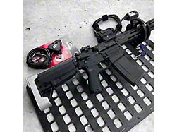 Grey Man Tactical Locking Rifle Rack MOLLE Panel with SC-6 Mount and Standard RMP Buttstock Cup Kit (Universal; Some Adaptation May Be Required)