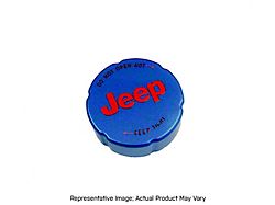 American Brothers Design Coolant Recovery Bottle Cap Cover with Engraved Jeep Logo; Extreme Purple (22-23 2.0L or 3.6L Jeep Wrangler JL)