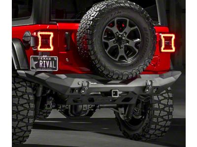 RIVAL 4x4 Full-Width Aluminum Rear Bumper (18-24 Jeep Wrangler JL)