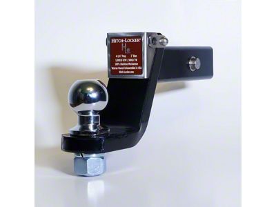 Hitch-Locker LockJaw 2-Inch Receiver Hitch Ball Mount with 2-5/16-Inch Ball; 2-1/4-Inch Drop/1-Inch Rise (Universal; Some Adaptation May Be Required)