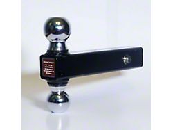 Hitch-Locker LockJaw 2-Inch Receiver Hitch Ball Mount with Dual Balls (Universal; Some Adaptation May Be Required)