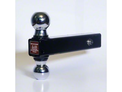 Hitch-Locker LockJaw 2-Inch Receiver Hitch Ball Mount with Dual Balls (Universal; Some Adaptation May Be Required)