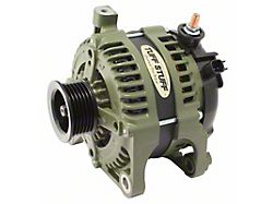 Tuff Stuff Performance Alternator with 6-Groove Pulley; 250 Amp; Army Green (07-11 3.8L Jeep Wrangler JK)
