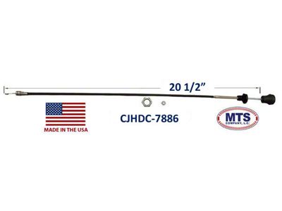 MTS Company Heater Duct Cable with Twist Lock (78-86 Jeep CJ7)