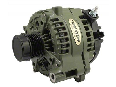 Tuff Stuff Performance Alternator with 6-Groove Pulley; 240 AMP; Army Green (18-24 3.6L Jeep Wrangler JL)