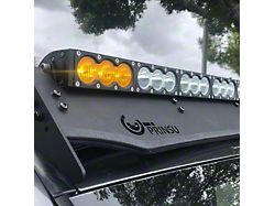 Cali Raised LED Dual Function LED Light Bar with Prinsu Roof Rack Mounting Bracket Kit (Universal; Some Adaptation May Be Required)