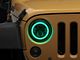 7-Inch Exhibit Series RGB Headlights with Chasing Halo; Black Housing; Clear Lens (97-18 Jeep Wrangler TJ & JK)