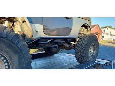 Outta Hand Fabrication Elite Rock Sliders for 8-Inch Rear Stretch (07-18 Jeep Wrangler JK 2-Door)
