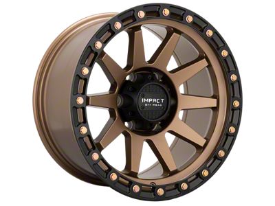 Impact Wheels 882 Bronze with Black Bead Wheel; 17x9 (07-18 Jeep Wrangler JK)