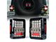 Destroyer Series LED Tail Lights; Black Housing; Clear Lens (07-18 Jeep Wrangler JK)