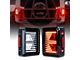 Linear Series LED Tail Lights; Black Housing; Clear Lens (07-18 Jeep Wrangler JK)