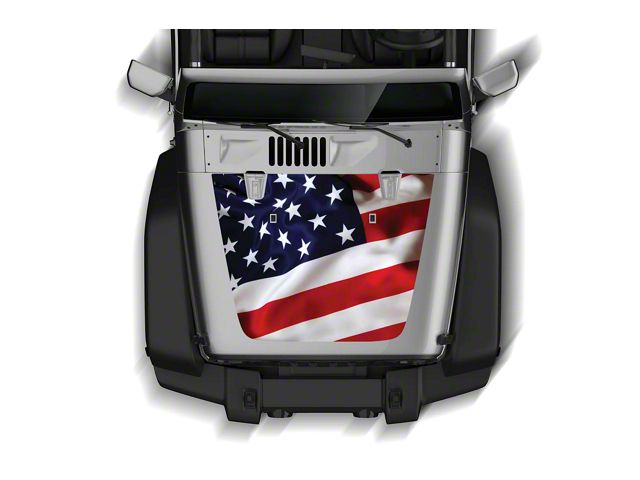 US Flag Hood Graphic (07-18 Jeep Wrangler JK)