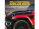 Avenger Series Heat Dispersion Hood; Unpainted (18-24 Jeep Wrangler JL)